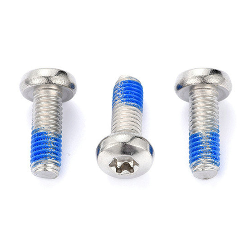 M3 torx skrutka s okrúhlou hlavou s nylonovou nášivkou M3 torx skrutka s okrúhlou hlavou s nylonovou nášivkou