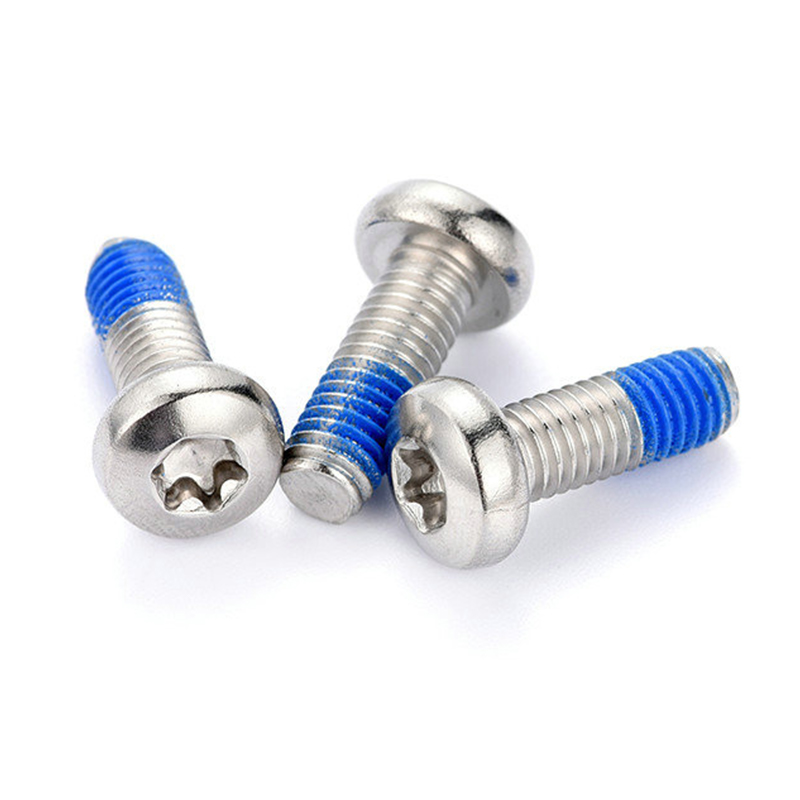 M3 torx skrutka s okrúhlou hlavou s nylonovou nášivkou M3 torx skrutka s okrúhlou hlavou s nylonovou nášivkou